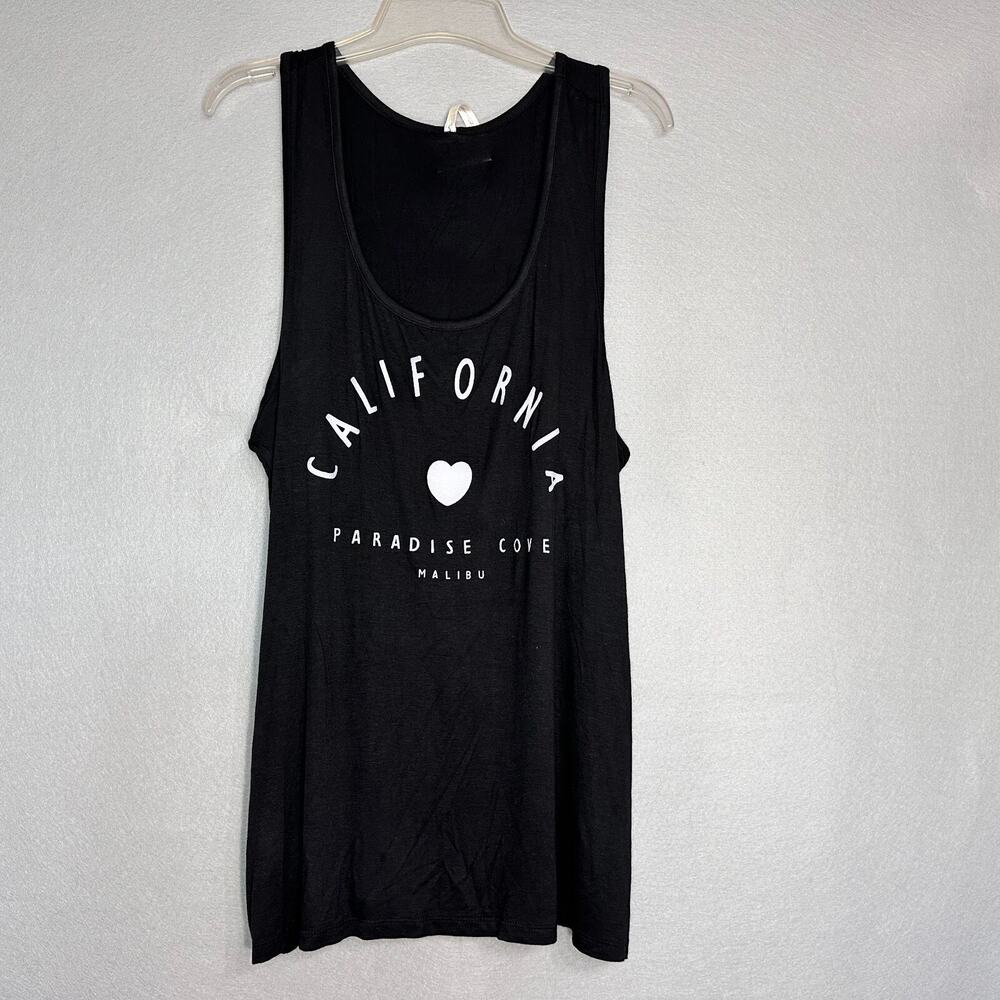 Ocasion Womens Black Tee‎ Paradise Cove Malibu Size 3X Athletic Casual Yoga